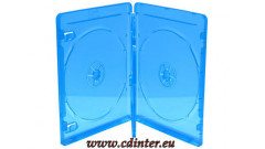 Blu-ray box pre 4 disky, modrý, 14 mm